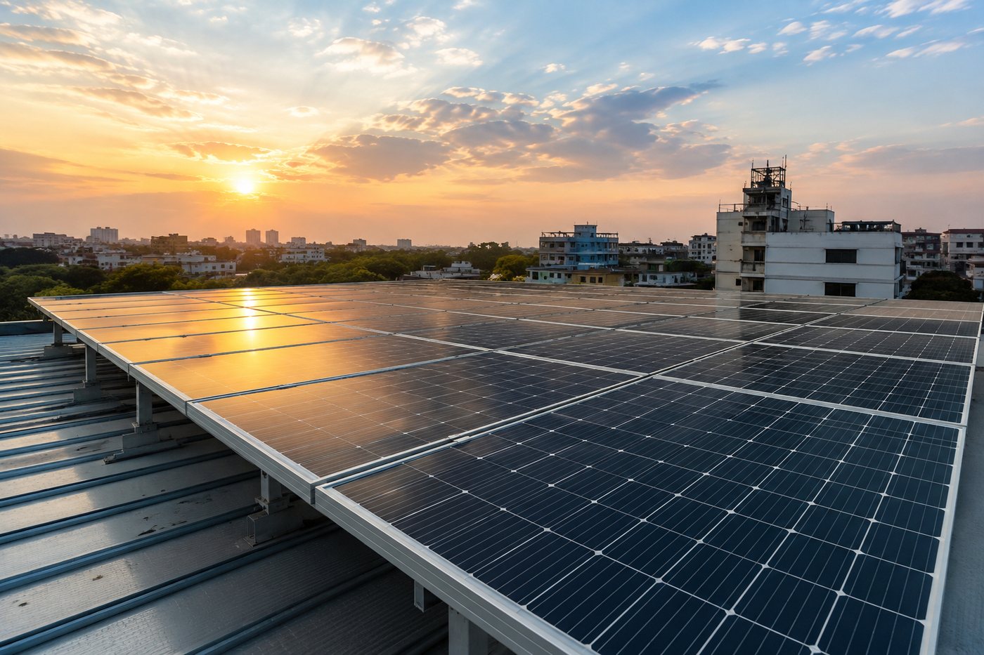 Solar rooftop mounting structures