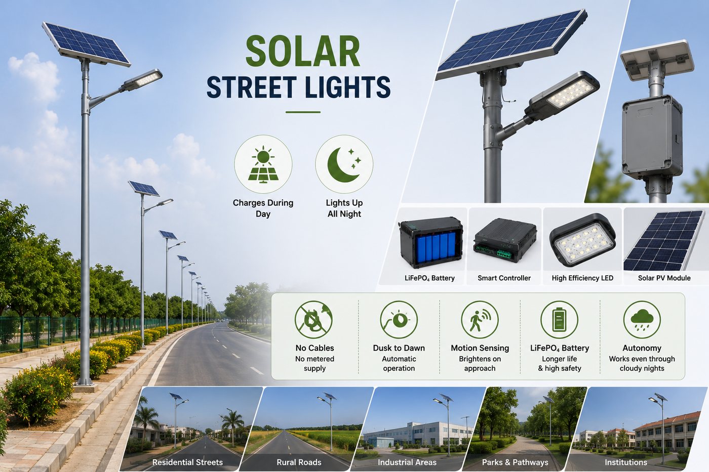 Solar street lights